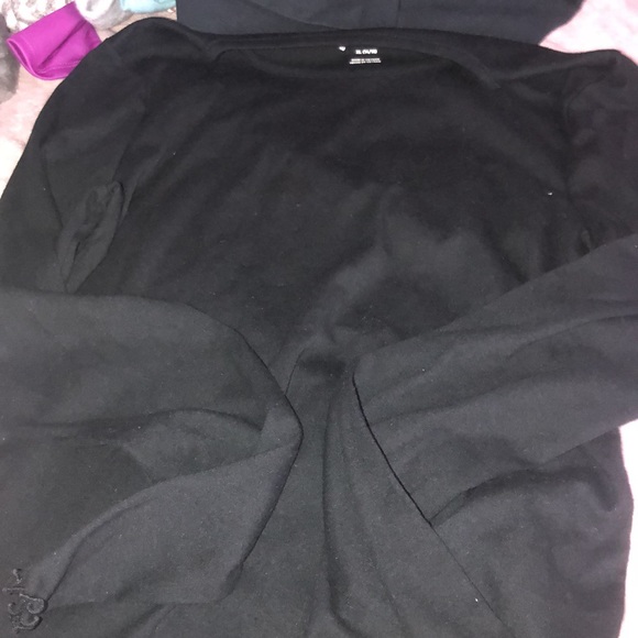 Brand new without tags Y2K style ruffle, bottom long Tee B - Picture 7 of 7